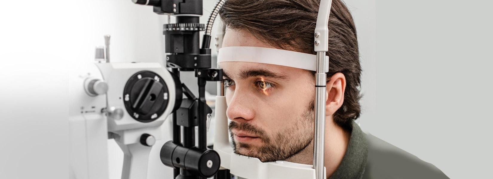 young man during eye exam in Cimarron
